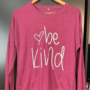 Pink 'Be Kind' Long Sleeve Shirt